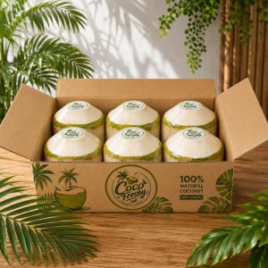Green Coconut Regular Size (1 box = 6 pcs) = 840tk